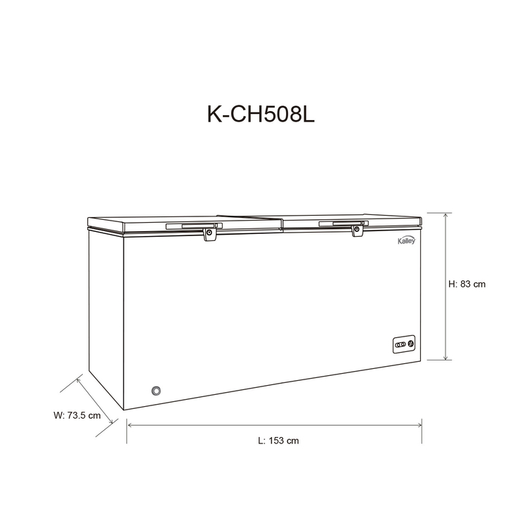 Congelador Horizontal KALLEY Dual 508 Litros K-CH508L Blanco - Ceveco